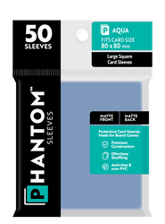 Phantom Sleeves: Aqua Size (80mm x 80mm) 50 ct (ONLINE ORDER ONLY)