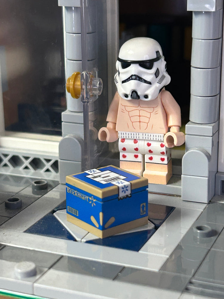 BrickMart Package / Shipping Box - Custom Printed made using LEGO parts (Online Order Only)