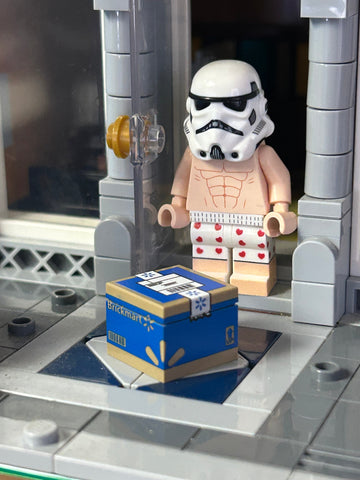 BrickMart Package / Shipping Box - Custom Printed made using LEGO parts (Online Order Only)