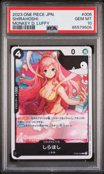 2023 ONE PIECE JAPANESE STARTER DECK-MONKEY D. LUFFY SHIRAHOSHI #6 - PSA GEM MT 10 (Online Order Only)