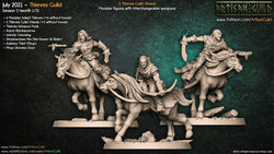 3D Printed Artisan Guild Thieves Guild Steeds Thieves Guild 28mm 32mm (Online Only)