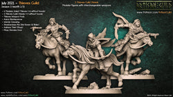 3D Printed Artisan Guild Thieves Guild Steeds Thieves Guild 28mm 32mm (Online Only)