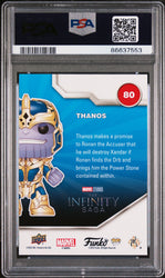 2023 UPPER DECK FUNKO POP MARVEL  THANOS PLATINUM #80  PSA 10 (Online Order Only)