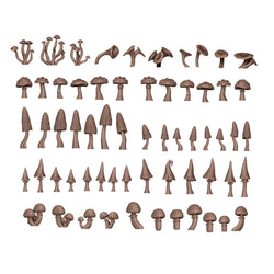 AK Interactive Basing Bits: Forest Mushrooms (63 Pieces)