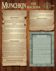 Munchkin: Vox Machina – A Critical Role Game (ONLINE ORDER ONLY)