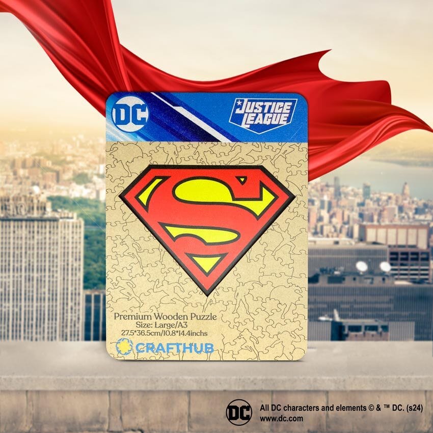 Superman Logo Wooden Jigsaw Puzzle (Online Order Only)