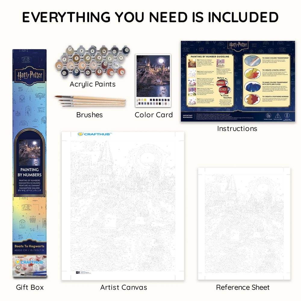 Boats To Hogwarts - Paint By Numbers Kit (ONLINE ORDER ONLY)