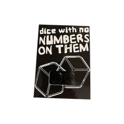 Dice With No Numbers On Them (Online Order Only)