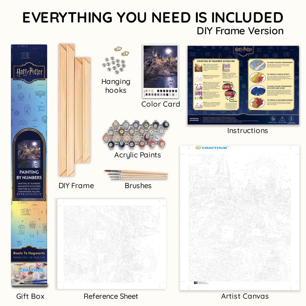 Boats To Hogwarts - Paint By Numbers Kit (ONLINE ORDER ONLY)