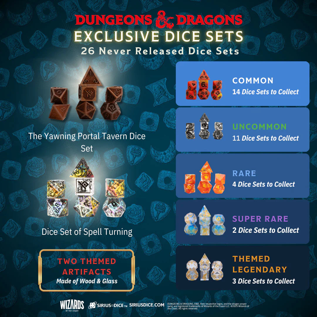 Sirius Dice D&D The Yawning Portal Treasure Pack - One Pack (ONLINE ORDER ONLY)