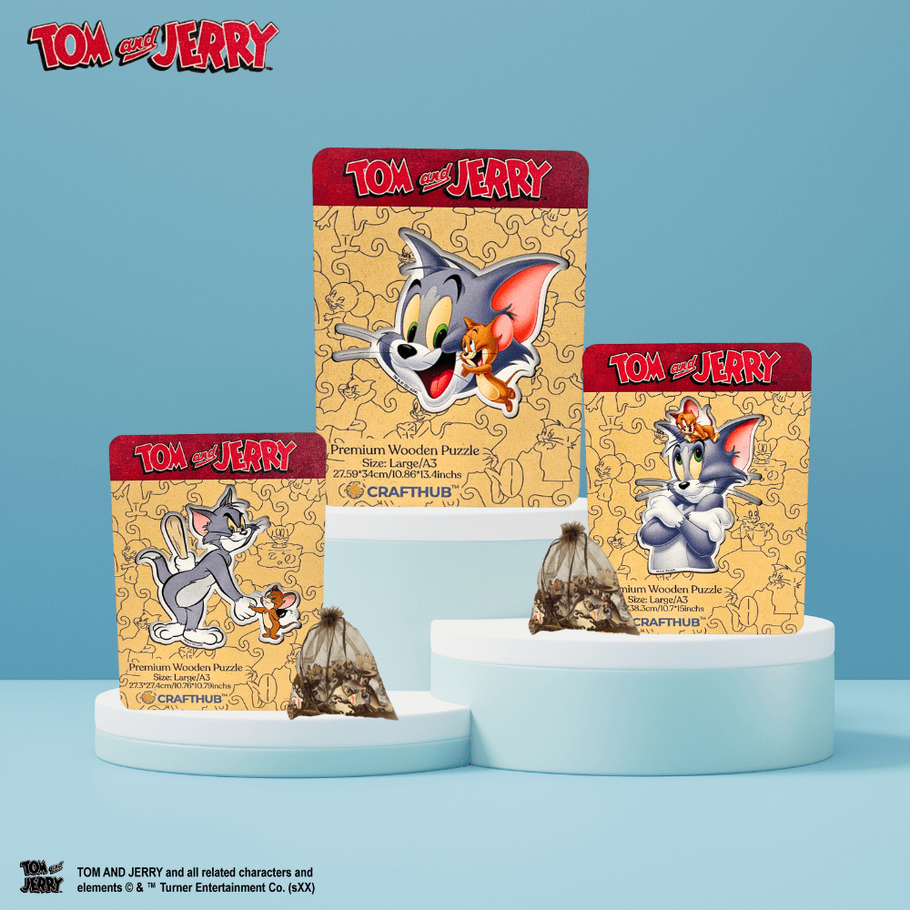 Joyful Tom & Jerry Wooden Jigsaw Puzzle (Online Order Only)