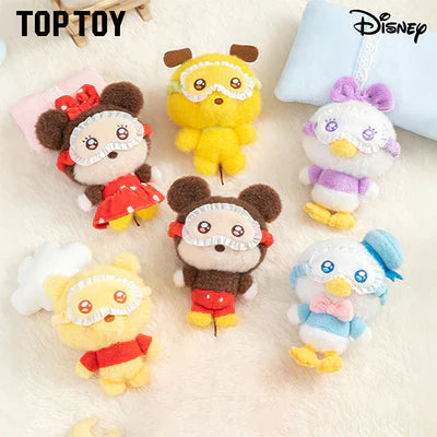 [In Stock] MINISO Disney Squinting Sleepwear Series Plush Keychains Gift Blind Box (ONLINE ORDER ONLY)