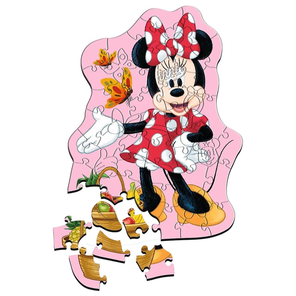 Trefl Wood Craft 50 Piece Wooden Puzzle - Disney's Happy Minnie