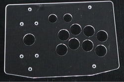 RAC-K500T Clear Transparent Acrylic Panel Flat Case 24/30mm Button Hole DIY Arcade Joystick Kits (Online Only)