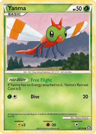 Yanma (84/102) [HeartGold & SoulSilver: Triumphant] (Online Only)