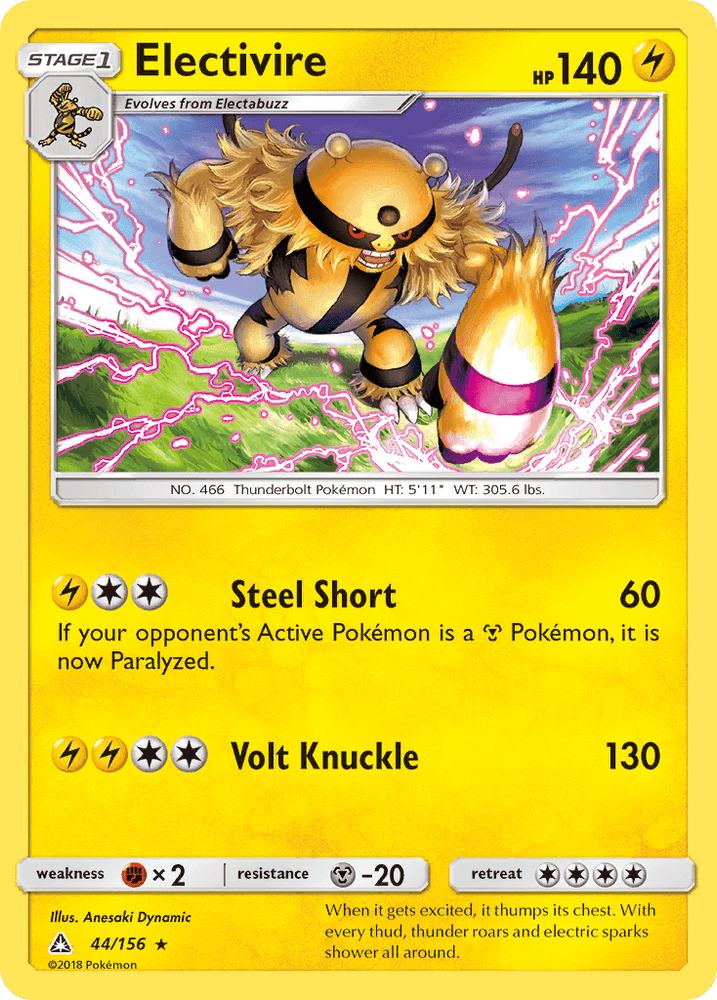 Electivire (44/156) [Sun & Moon: Ultra Prism] (Online Only)
