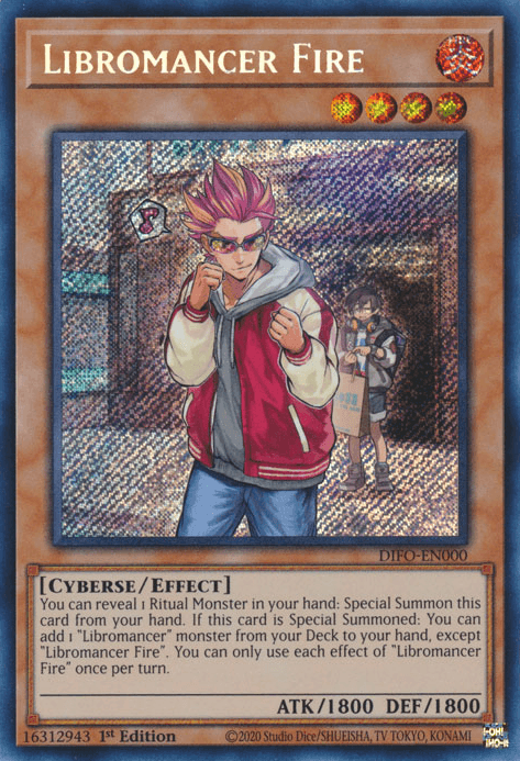 Libromancer Fire [DIFO-EN000] Secret Rare (ONLINE ORDER ONLY)