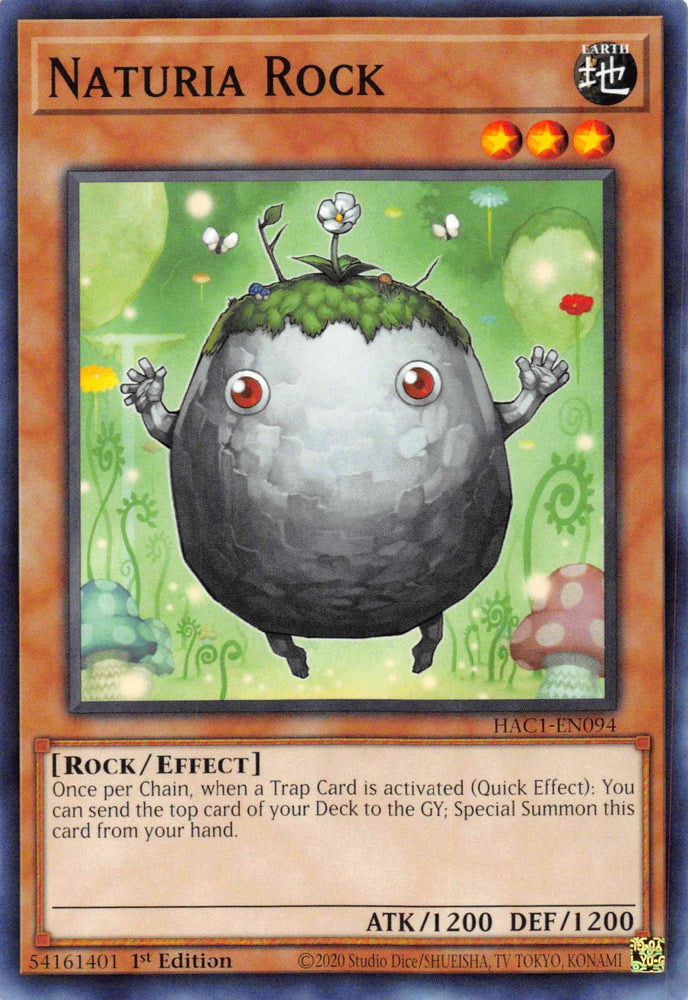 Naturia Rock (Duel Terminal) [HAC1-EN094] Parallel Rare (ONLINE ORDER ONLY)