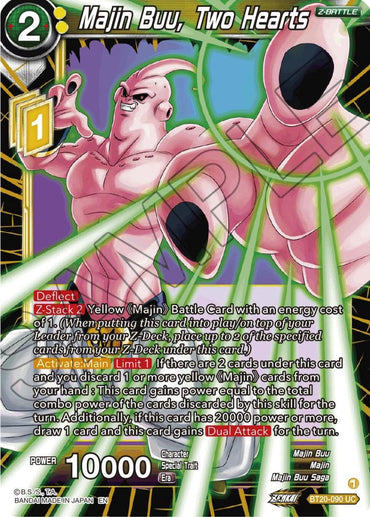 Majin Buu, Two Hearts (BT20-090) [Power Absorbed] (ONLINE ORDER ONLY)