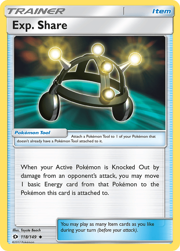 Exp. Share (118/149) [Sun & Moon: Base Set] (Online Only)