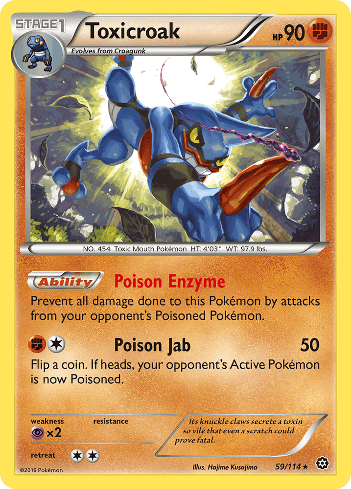 Toxicroak (59/114) [XY: Steam Siege] (Online Only)