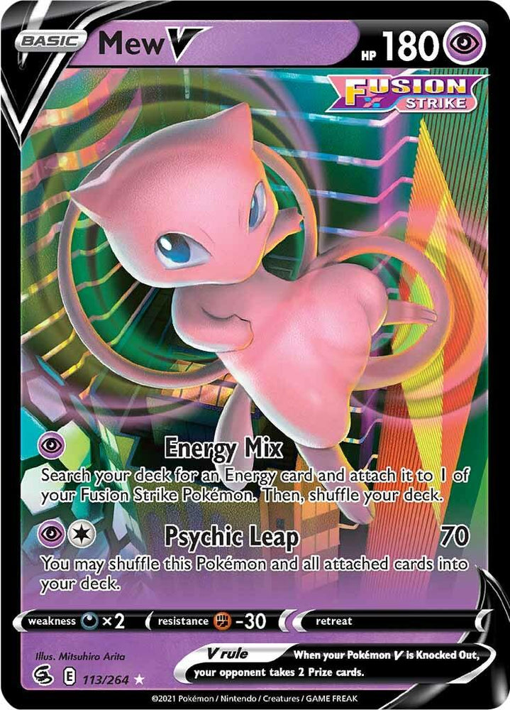 Mew V (113/264) [Sword & Shield: Fusion Strike] (Online Only)