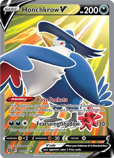Honchkrow V (161/172) [Sword & Shield: Brilliant Stars] (Online Only)