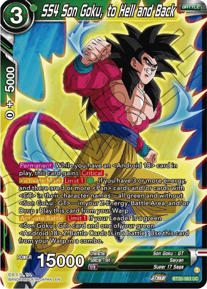 SS4 Son Goku, to Hell and Back (BT20-063) [Power Absorbed] (ONLINE ORDER ONLY)