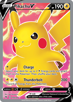 Pikachu V (170/185) [Sword & Shield: Vivid Voltage] (Online Only)