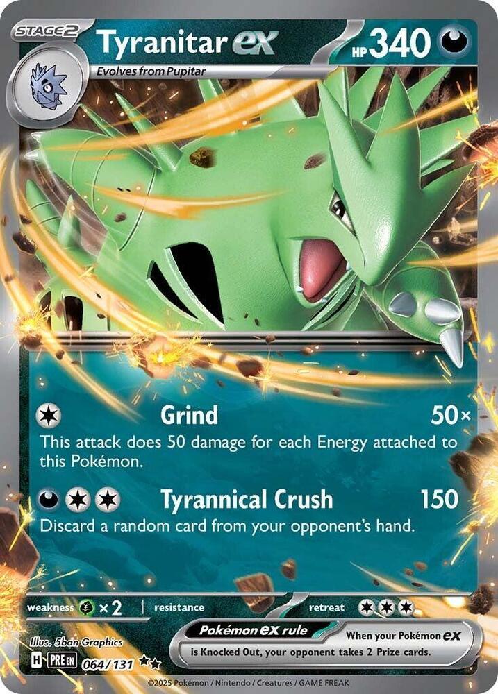 Tyranitar ex (064/131) [Scarlet & Violet: Prismatic Evolutions] (Online Only)