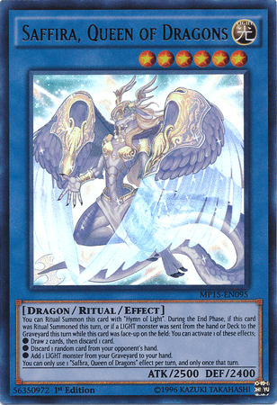 Saffira, Queen of Dragons [MP15-EN095] Ultra Rare (ONLINE ORDER ONLY)