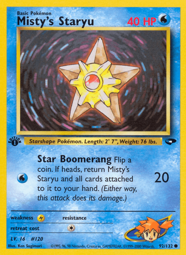Misty's Staryu (92/132) [Gym Challenge 1st Edition] (Online Only)