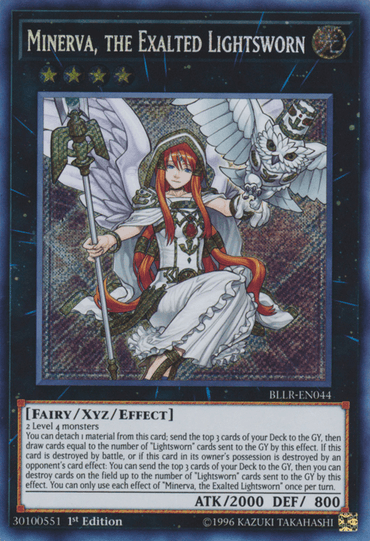 Minerva, the Exalted Lightsworn [BLLR-EN044] Secret Rare (ONLINE ORDER ONLY)