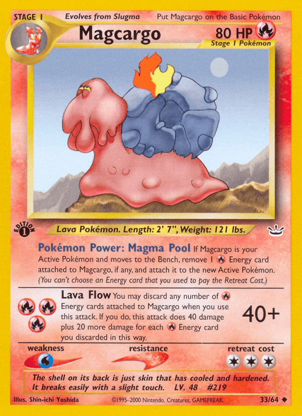 Magcargo (33/64) [Neo Revelation 1st Edition] (Online Only)
