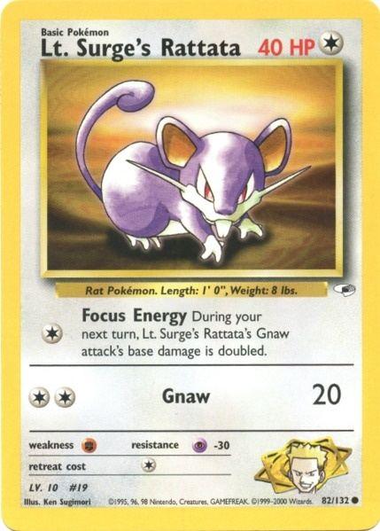 Lt. Surge's Rattata (82/132) [Gym Heroes Unlimited] (Online Only)