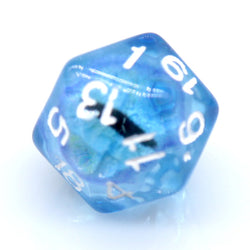 Dragon Eye d20 21.7mm Resin Standard Roll d20 [Red, Green, Blue, Clear, Smoke] (Online Only)