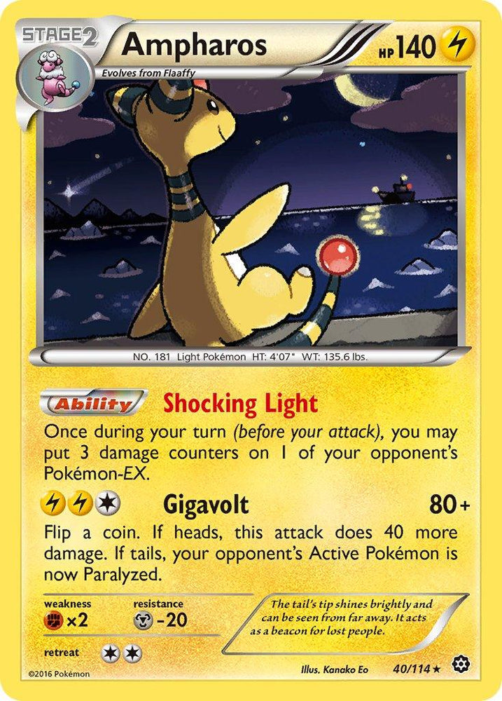 Ampharos (40/114) (Theme Deck Exclusive) [XY: Steam Siege] (Online Only)