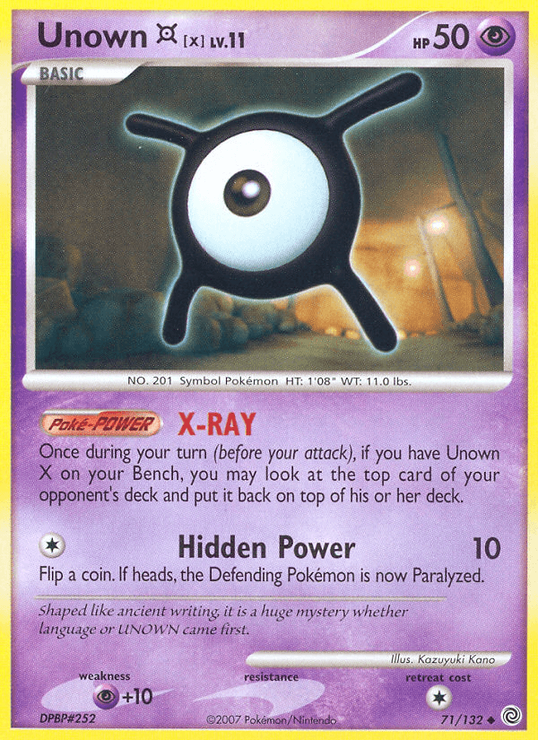 Unown X (71/132) [Diamond & Pearl: Secret Wonders] (Online Only)