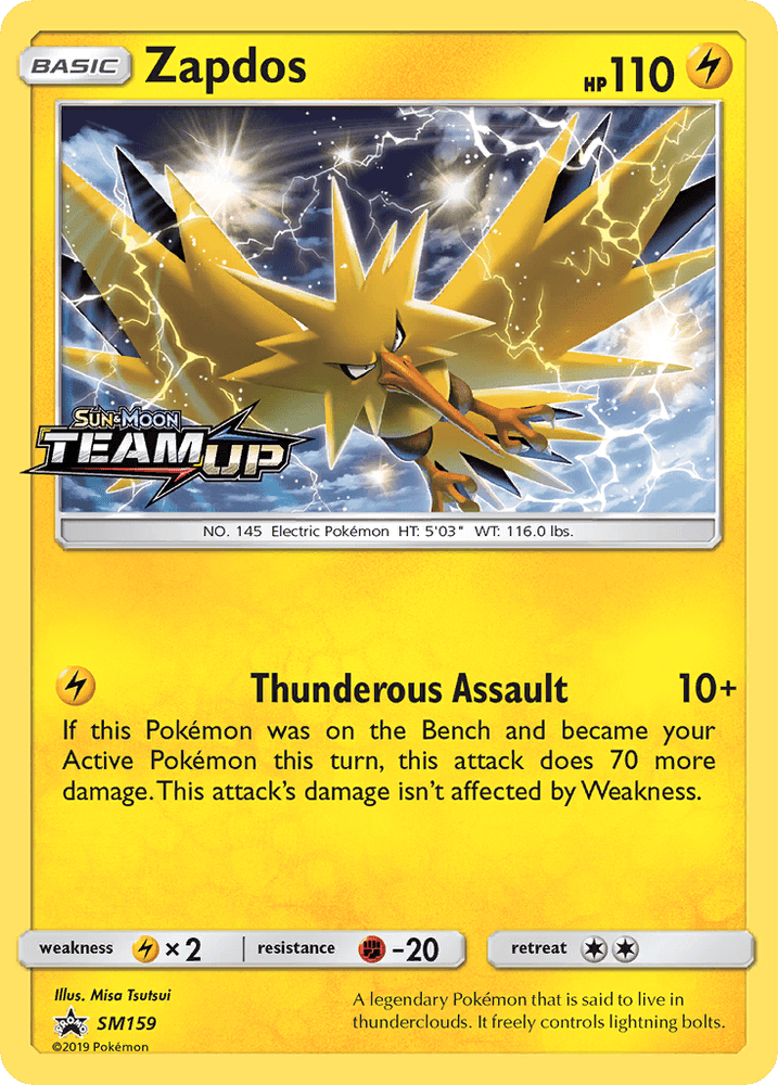Zapdos (SM159) [Sun & Moon: Black Star Promos] (Online Only)