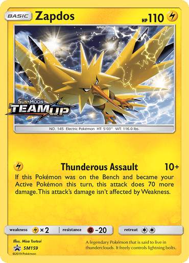 Zapdos (SM159) [Sun & Moon: Black Star Promos] (Online Only)