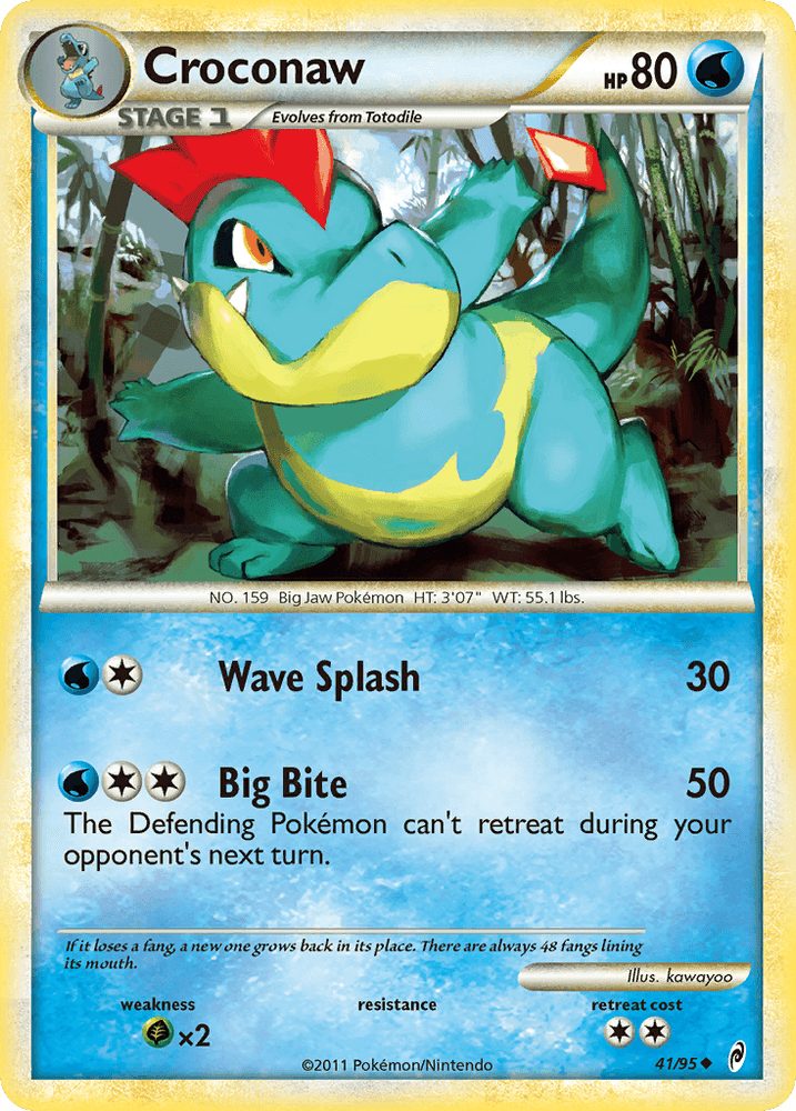 Croconaw (41/95) [HeartGold & SoulSilver: Call of Legends] (Online Only)