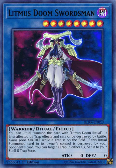 Litmus Doom Swordsman [BLRR-EN013] Ultra Rare (ONLINE ORDER ONLY)