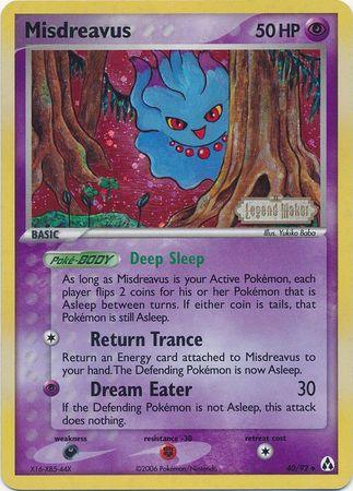Misdreavus (40/92) (Stamped) [EX: Legend Maker] (Online Only)