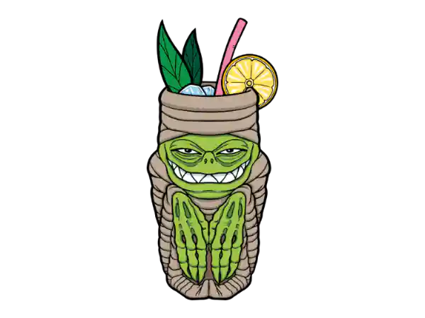 Biggs Tiki: Rummy Mummy Vinyl Sticker (ONLINE ORDER ONLY)