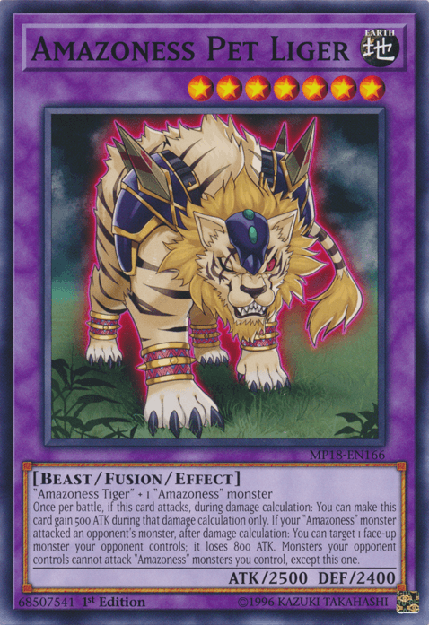 Amazoness Pet Liger [MP18-EN166] Common (ONLINE ORDER ONLY)
