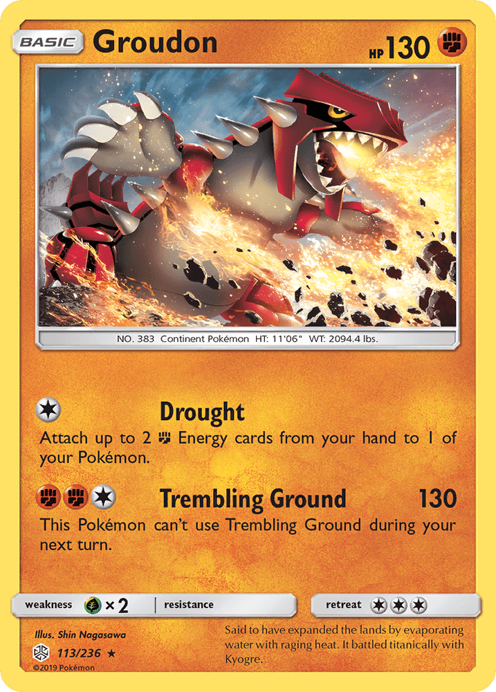 Groudon (113/236) [Sun & Moon: Cosmic Eclipse] (Online Only)
