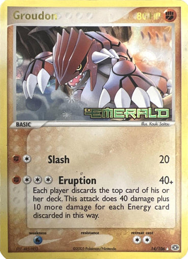 Groudon (14/106) (Stamped) [EX: Emerald] (Online Only)