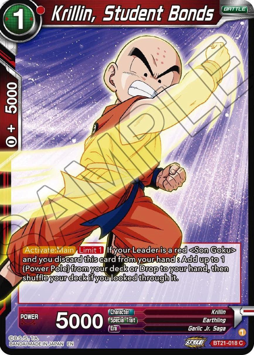 Krillin, Student Bonds (BT21-018) [Wild Resurgence] (ONLINE ORDER ONLY)