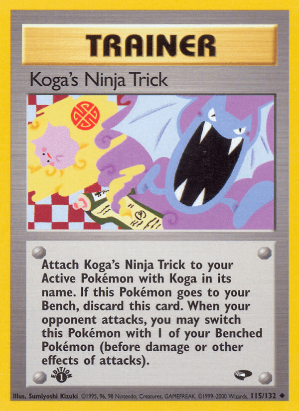Koga's Ninja Trick (115/132) [Gym Challenge 1st Edition] (Online Only)