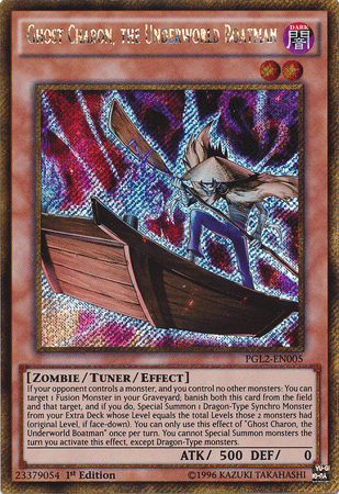 Ghost Charon, the Underworld Boatman [PGL2-EN005] Gold Secret Rare (ONLINE ORDER ONLY)